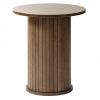 Mesa Lateral Nola Redonda Madera Roble