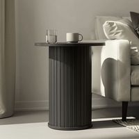 Mesa Lateral Nola Redonda Madera Roble