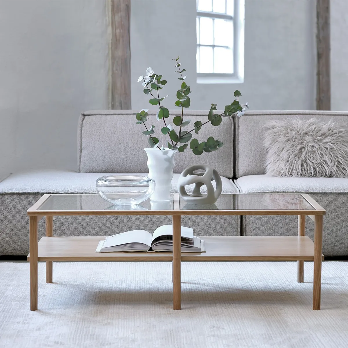 BASEMENT HOME - Mesa De Centro Elba Natural Rectangular Basement Home