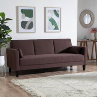 Sofá Cama Zuri 3 Cuerpos Café