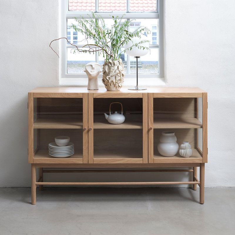 BASEMENT HOME - Buffet Basement Home Elba Natural Estilo Nórdico 140 cm