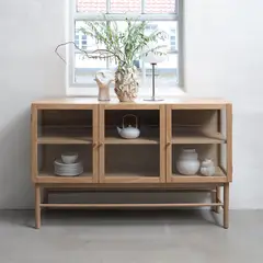 BASEMENT HOME - Buffet Elba Natural Estilo Nórdico 140 cm