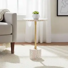 ROBERTA ALLEN - Mesa Lateral Flores 48 Cm Auxiliar