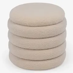 ROBERTA ALLEN - Pouff Curva Blanco 40Cm