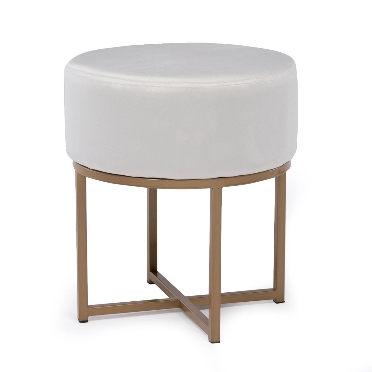 ROBERTA ALLEN - Puff Velvet Patas Doradas 40X45 Cm Pouff Roberta Allen