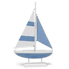 BASEMENT HOME - Barco Azul 31X7X49Cm