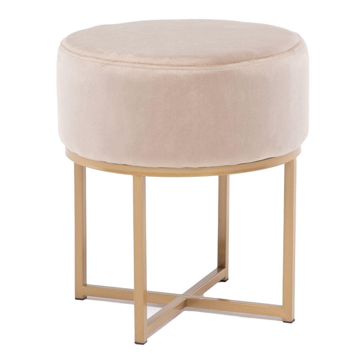 ROBERTA ALLEN - Puff Velvet Patas Doradas 40X45 Cm Pouff Roberta Allen