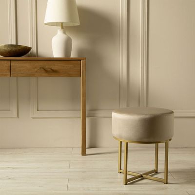 Imagen 2 del producto Puff Velvet Patas Doradas 40X45 Cm Pouff