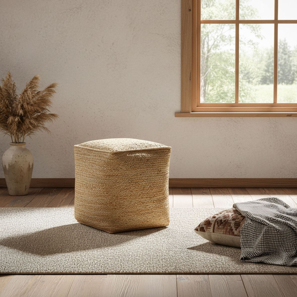 BASEMENT HOME - Pouff Jute 40X40Cm Basement Home