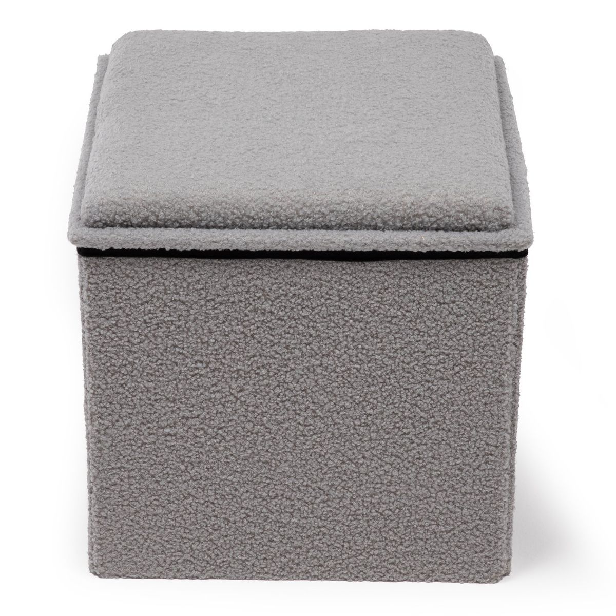 MICA - Puff Plegable Con Bandeja + Almacenaje 40X40 Cm Teddy Pouff Mica