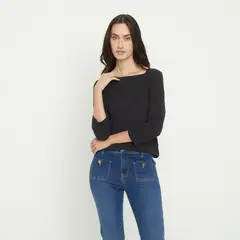 APOLOGY - Polera Manga Larga Algodón Mujer