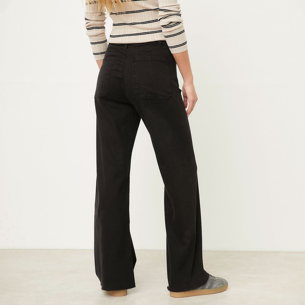 SYBILLA - Jeans Wide Leg Tiro Medio Mujer Sybilla