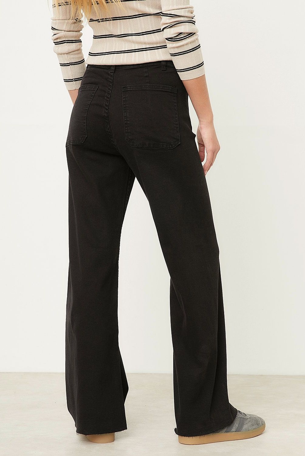 SYBILLA - Jeans Wide Leg Tiro Alto Mujer Sybilla Algodón Denim