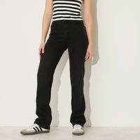 Jeans Straight Tiro Alto Mujer