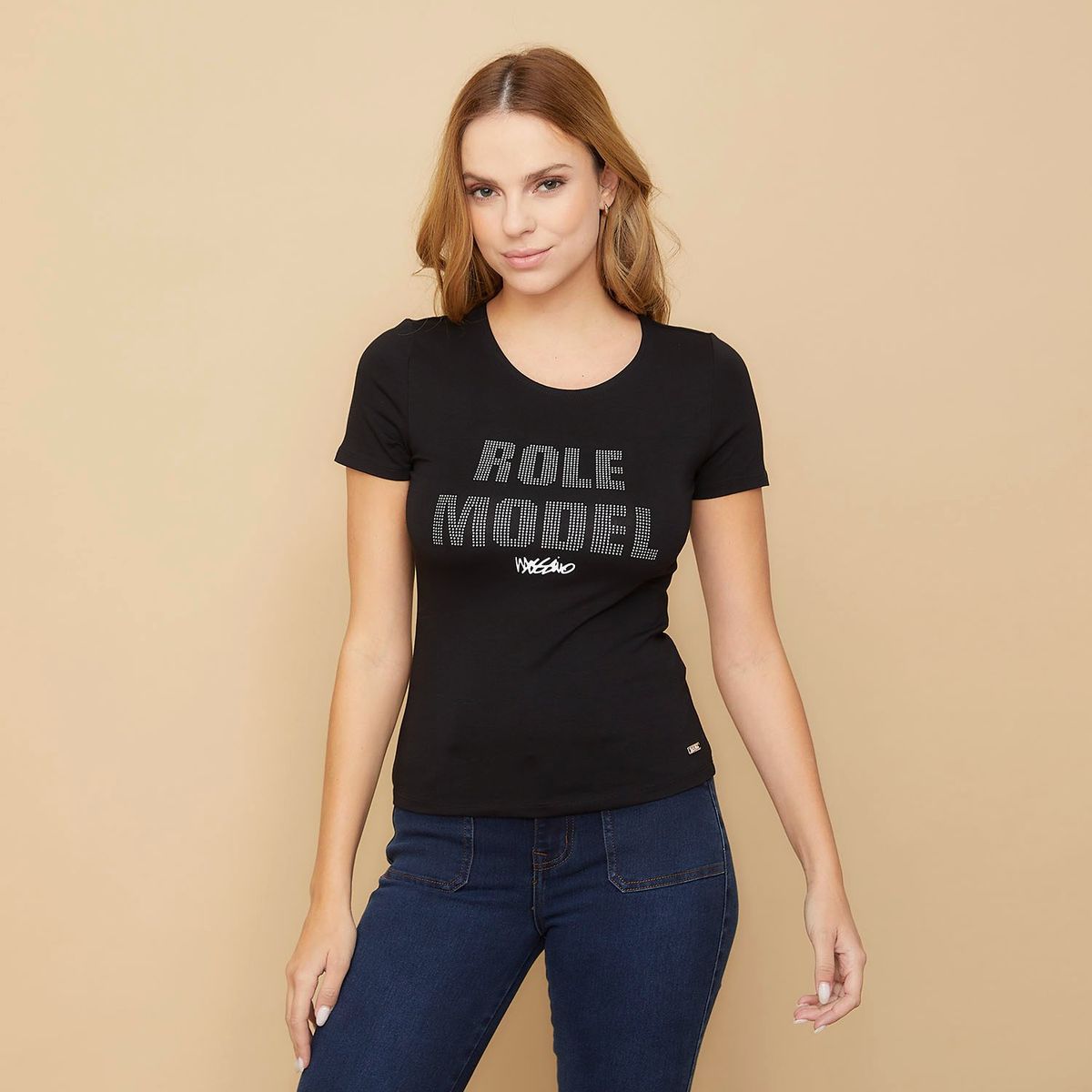 MOSSIMO - Polera Manga Corta Algodón Mujer Mossimo