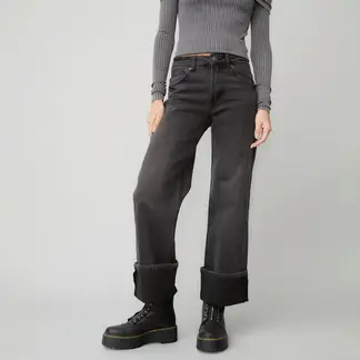 AMERICANINO - Jeans Wide Leg Tiro Alto Mujer