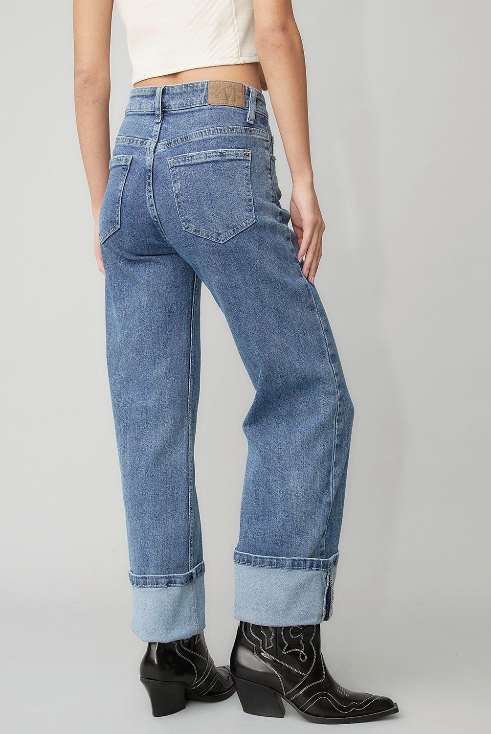 AMERICANINO - Jeans Wide Leg Tiro Alto Mujer Americanino