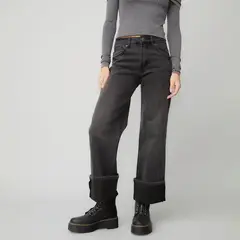 AMERICANINO - Jeans Wide Leg Tiro Alto Mujer