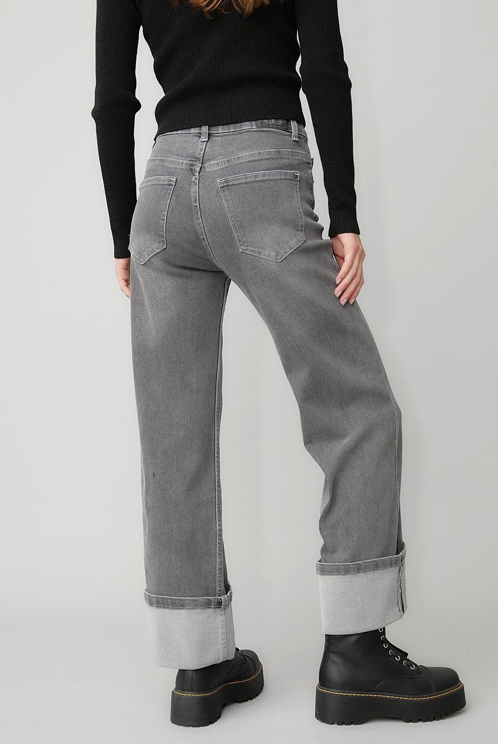AMERICANINO - Jeans Wide Leg Tiro Alto Mujer Americanino