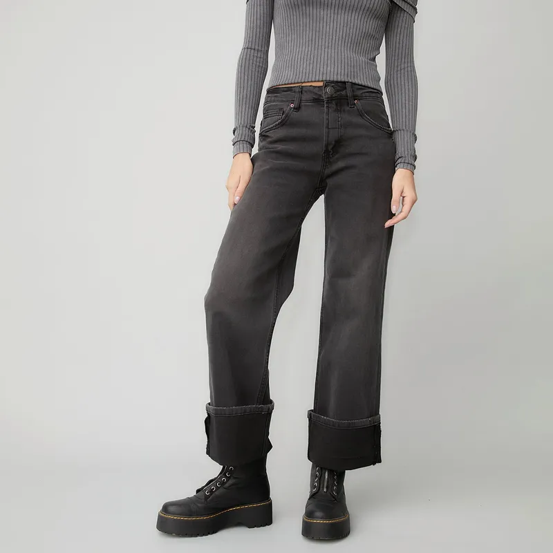 AMERICANINO - Jeans Wide Leg Tiro Alto Mujer Americanino