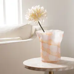 ROBERTA ALLEN - Florero Lineas Naranjo 16Cm