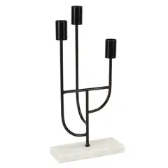 BASEMENT HOME - Candelabro 3 Negro 12X34Cm