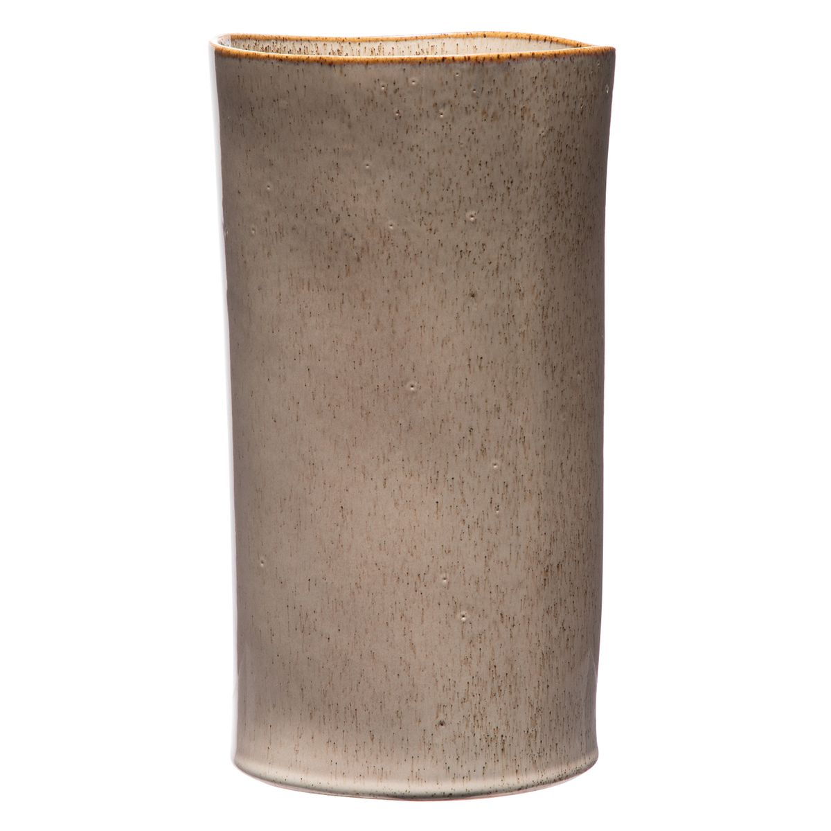 CASA CANTABRIA - Jarrón Florero Cerámica Café Adorno Decorativo Casa Cantabria