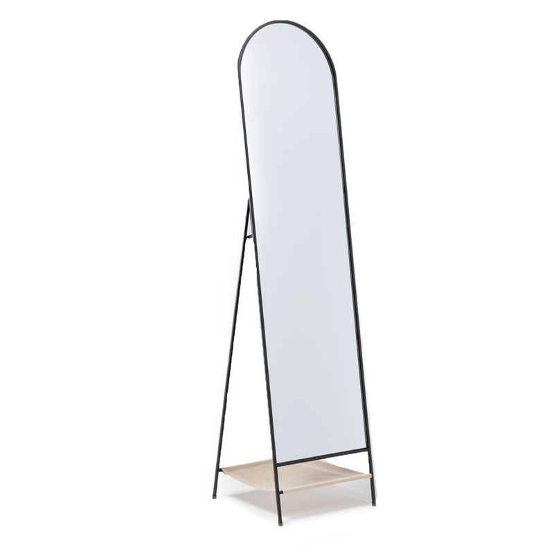 BASEMENT HOME - ESPEJO PIE ARCO NEGRO 42X170CM