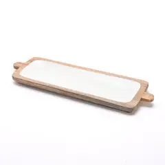BASEMENT HOME - Bandeja Wood Rectangular Negra