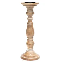 Candelabro Madera 40 Cm Adorno Decorativo