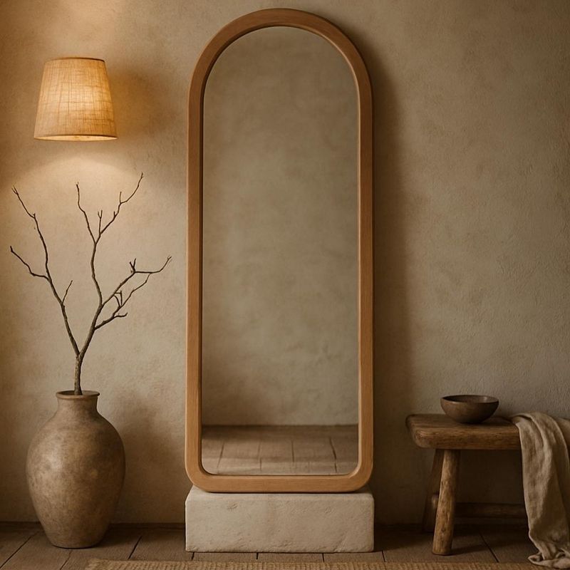 ROBERTA ALLEN - Espejo Rectangular Con Arco Y Marco De Madera 60X140 Cm Roberta Allen