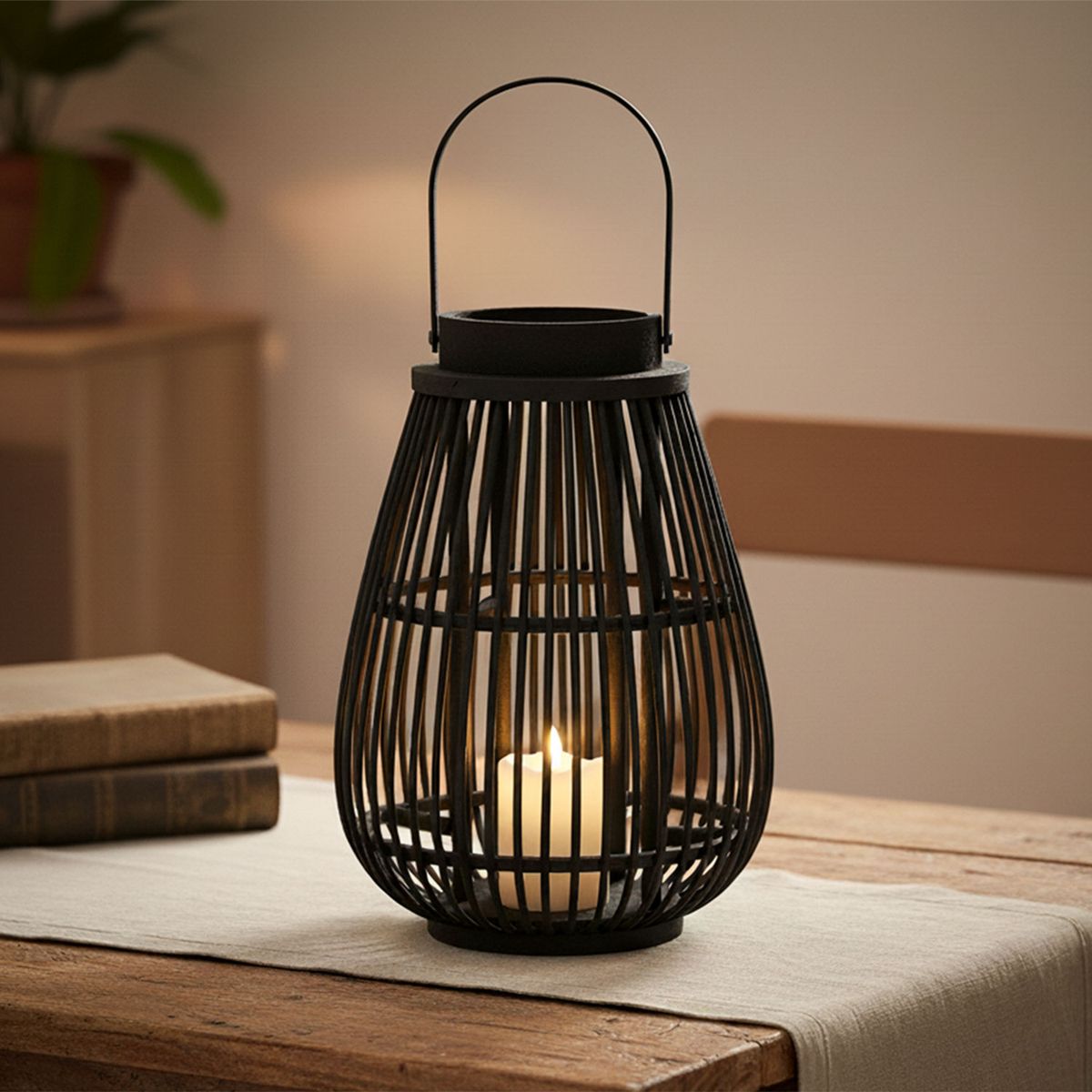 MICA - Fanal 12X38 Cm Farol Adorno Decorativo Mica
