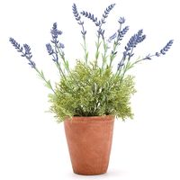 Planta Artificial Lavanda 45 Cm Macetero Terracota