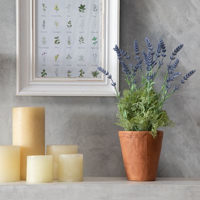 Imagen 2 del producto Planta Artificial Lavanda 45 Cm Macetero Terracota