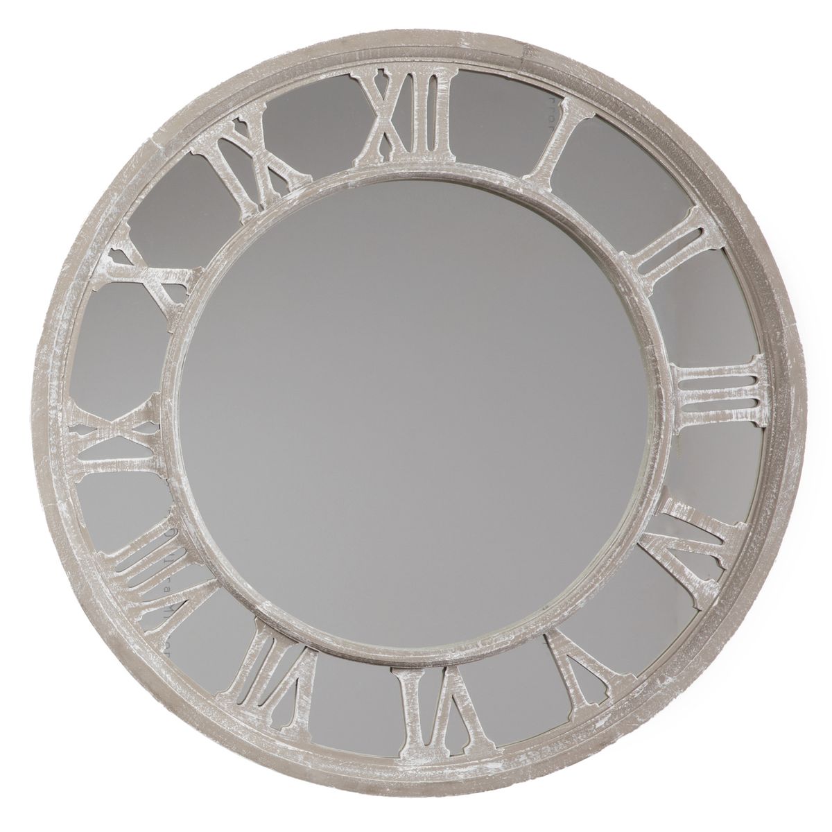 BASEMENT HOME - Espejo Redondo Gris 80 cm De Pared Decorativo Basement Home