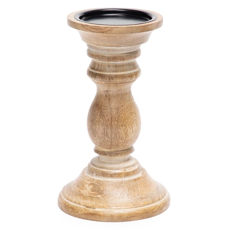 CASA CANTABRIA - Candelabro Madera S 20Cm Casa Cantabria