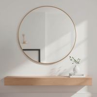 Espejo Redondo Marco Metálico