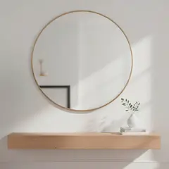 BASEMENT HOME - Espejo Redondo Marco Metálico