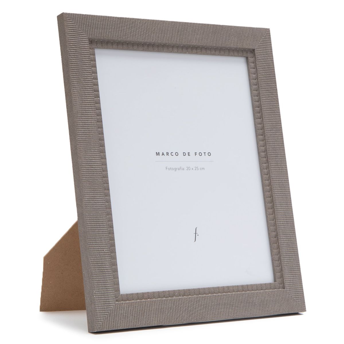 MICA - Marco de Foto Gris Texturizado Adorno Decorativo Mica