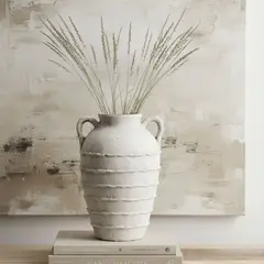 BASEMENT HOME - Jarrón Decorativo 20Cm Blanco