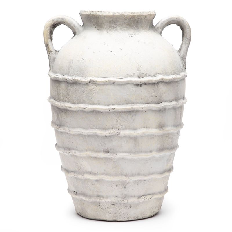 BASEMENT HOME - Jarrón Decorativo 20Cm Blanco Mica