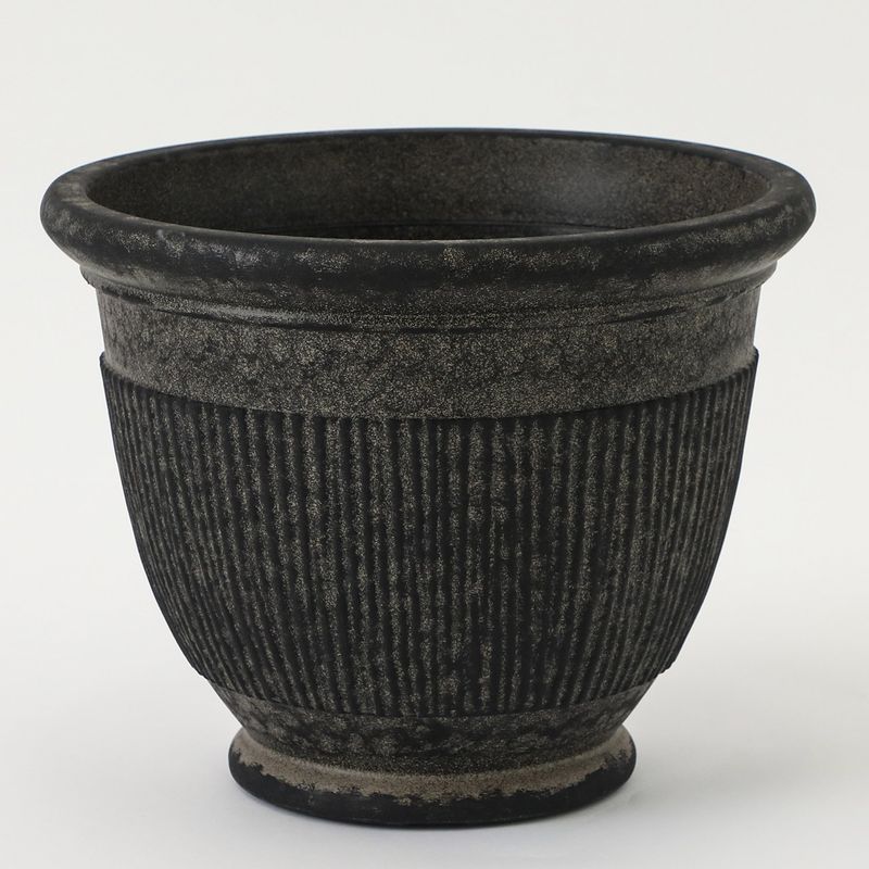 BASEMENT HOME - MACETA POLY 43X34CM GRIS