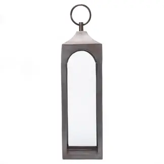 CASA CANTABRIA - Farol Rectangular Negro 50Cm