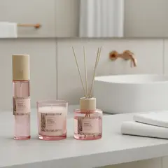 ROBERTA ALLEN - Set Vela 132Ml + Difusor 80Ml + Spray 80Ml Aroma Dulce Floral Ambientador Adorno Decorativo