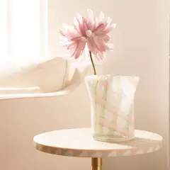 ROBERTA ALLEN - Florero Lineas Verde 14Cm