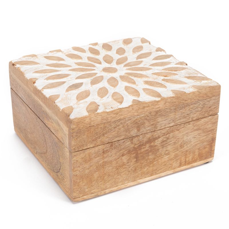ROBERTA ALLEN - Caja Madera 16X16X8 Cm Roberta Allen