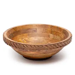 BASEMENT HOME - Plato Decorativo Madera 30X10 Cm