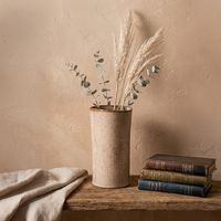 Jarrón Florero Cerámica Café Adorno Decorativo