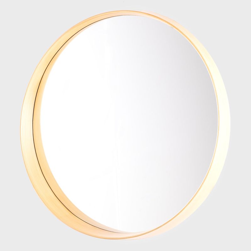 MICA - Espejo Redondo Decorativo Mica 70 cm Dorado