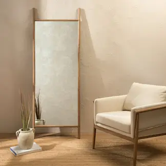 BASEMENT HOME - Espejo De Pie Madera 66X180 cm Decorativo De Pared